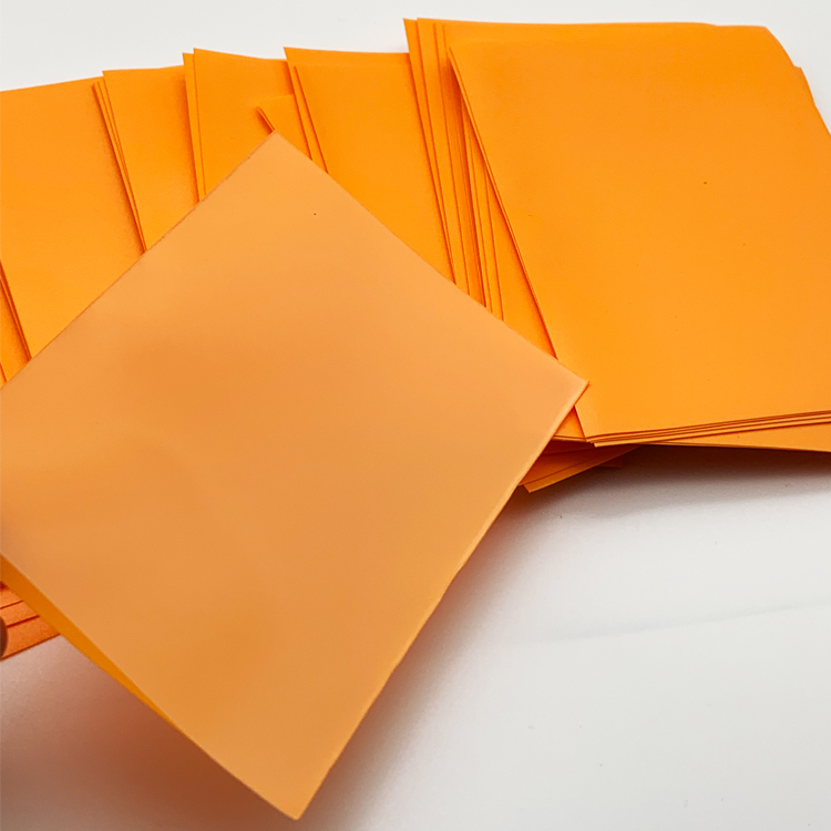 Lenayuyu 600pcs PROTECTOR Card Sleeves Orange 66mm*91mm Matte